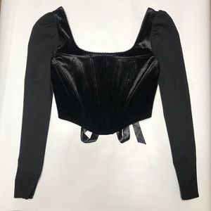Widow by Dollskill velvet corset top